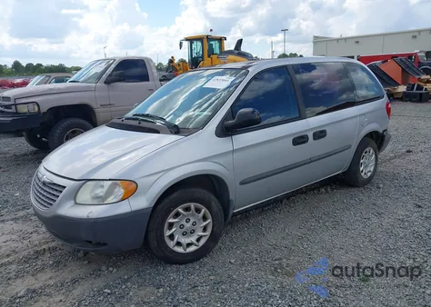 2002 Chrysler Voyager z USA, uszkodzony, nr VIN 1C4GJ253X2B512057